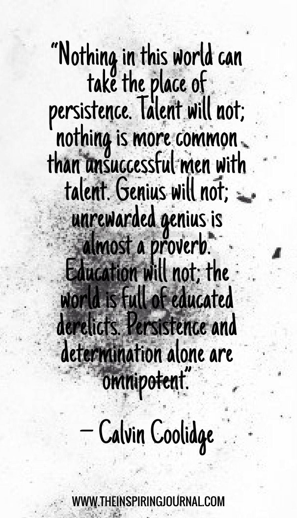 calvin coolidge persistence