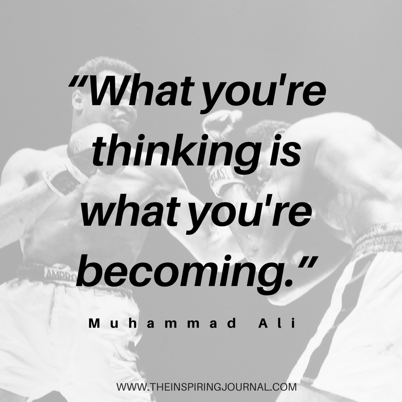 What you're thinking is what you're becoming