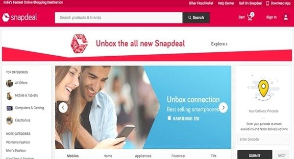 top 10 b2b companies - SnapDeal