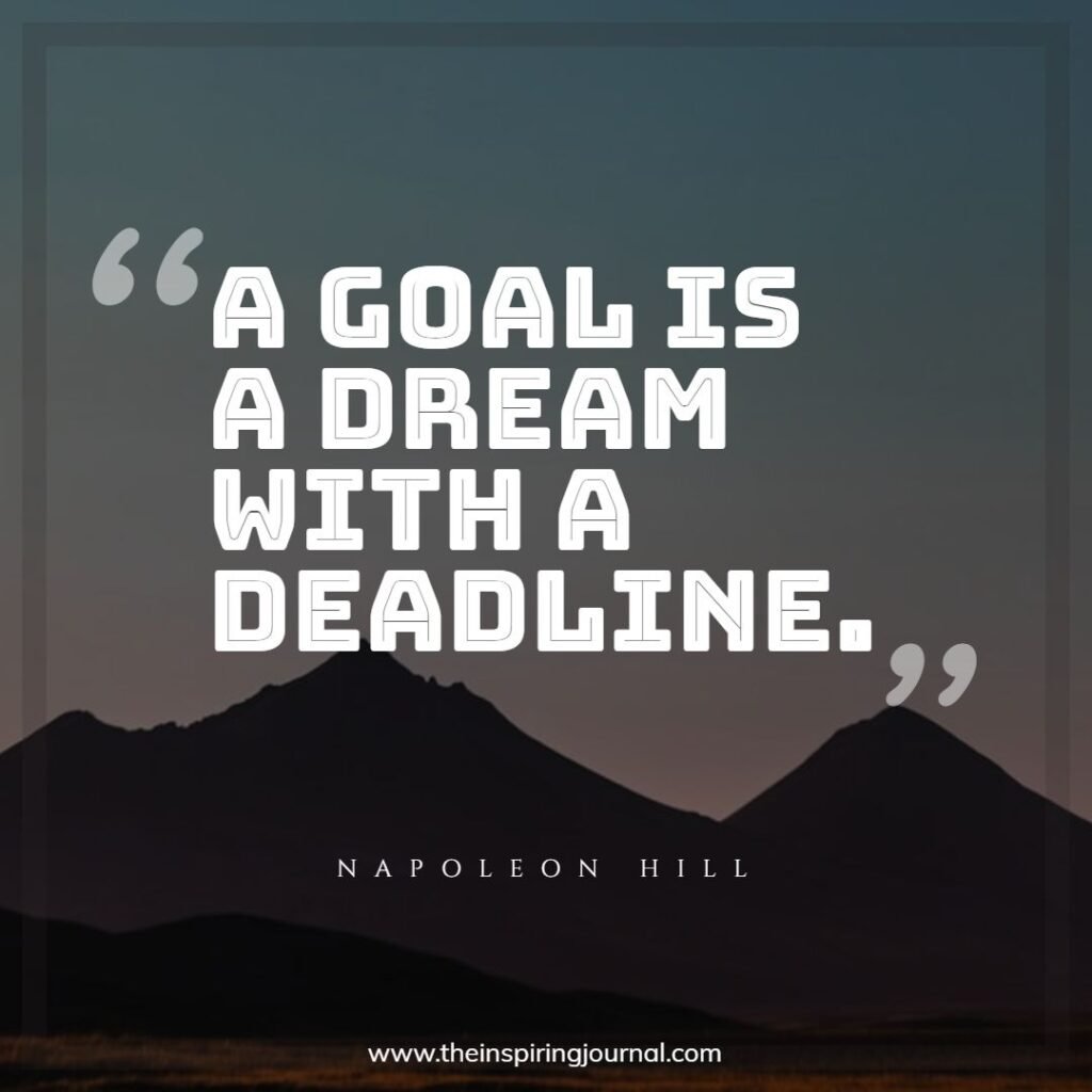 life goals quotes - quotes on goal setting images